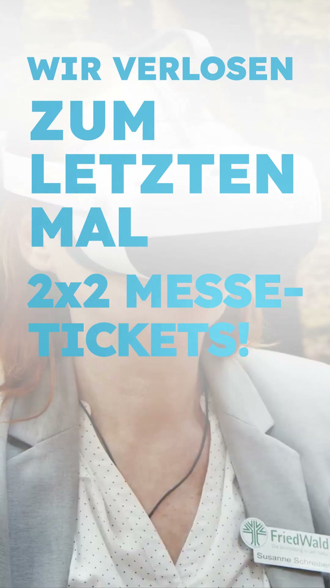 Reel-Ausschnitt: Wir verlosen zum letzten Mal 2×2 Messetickets