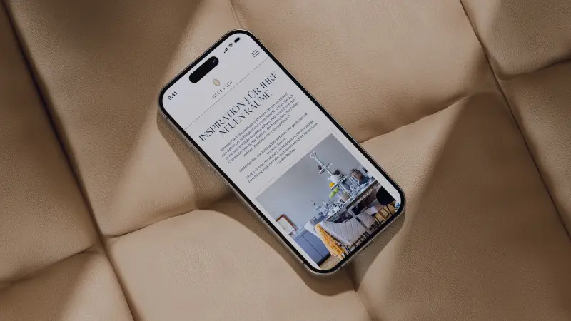 Beletage Düsseldorf — Markenentwicklung und Webdesign