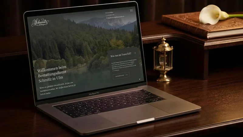 Bestattungsdienst Schmitz Ulm — neue Website