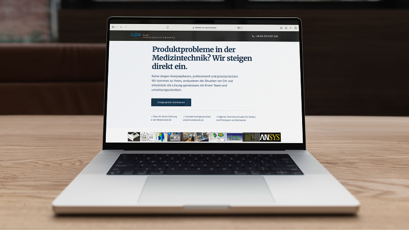 CPE creative-precision-engineering GmbH – Landingpage & Online Marketing