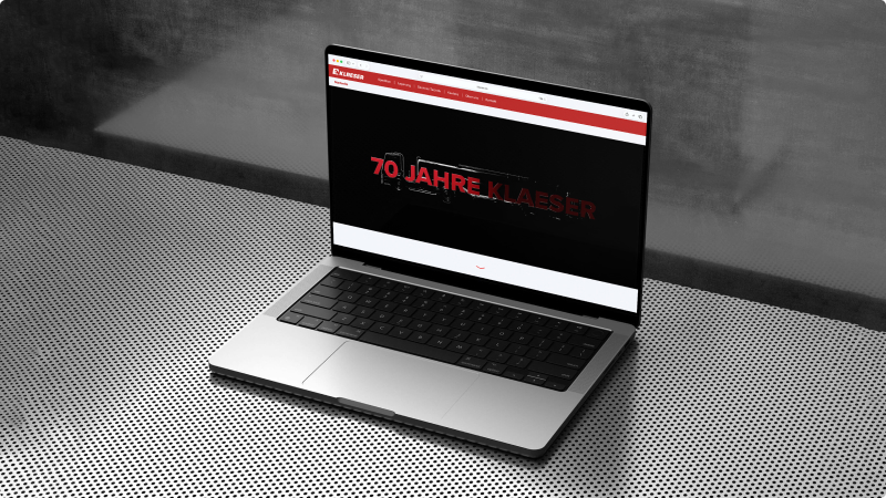 Klaeser – Webdesign Projekt