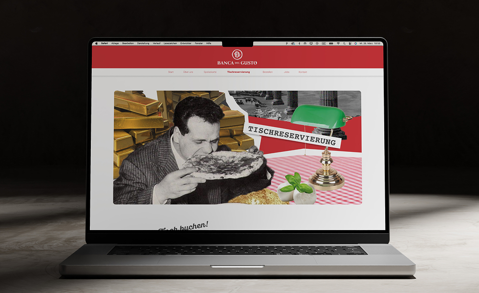 Banca del Gusto – Webdesign Projekt